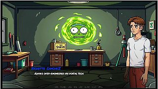 Portal Porn Demoniums [ Parody Hentai Game ] Ep.3 Mortys Sister Giving Fan A Blowjob ! - Rick Morty