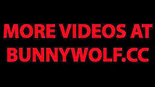 Blonde Bunny Gets Her Big Ass Spanked Red by Wolf