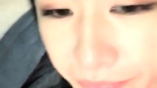 Naughty Asian milf Julia solo masturbation close up