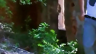 Teen Damaris with big boobs is taken hard by step brother in the forest