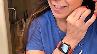 Big boobs milf masturbates with her dildo