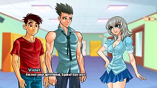 Busty bikini girl Loveskysan69real causing a stir at school with her summer vibes