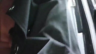 Julie Strips Naked on the Side of the Road and Squirts