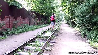 Casual Teen Sex - Lia - Making love to slender teeny