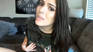 Stacked brunette goes solo toys and masturbation