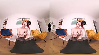 Taking Deep That Big Dildo - VRSexperts
