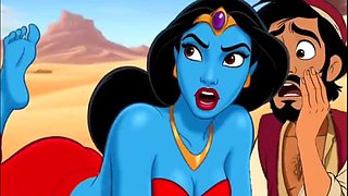 Aladdin Cuckold: Magic Lamp Makes His Wife Cheat in Dirty Cartoon Sex