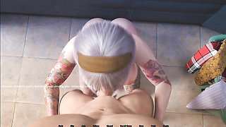 Step sister blowjobs step brother big cock