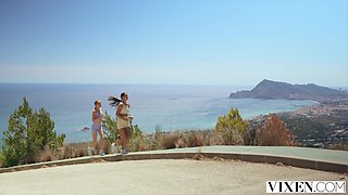 Bella Spark's Spy Seduction with Milan in a Hot Threesome