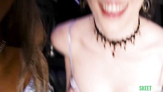 An awesome reverse gangbang with Fiona Frost and Sky Wonderland