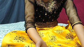 Indian Bhabhi Strips Saree And Rough Fucks With Devar Ji ( Hindi Audio ) With Huge Boobs