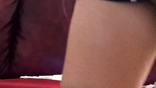 Asian shaved pussy No Panties dancing