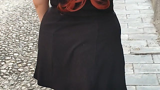 Showing off My White Panties in Public