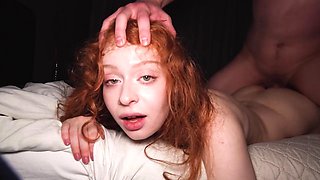 A 20-year-old Redhead Slut Challenged Me and My Dick. I Fucked Her to the Bone!