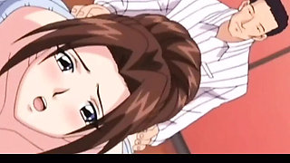 Uncensored Hentai: Voluptuous MILF Steamy Elevator Sex After Breakdown