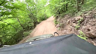 Dirty slut sucks in the waterfall - Amateur POV