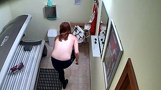 Sweet petite redhead pussy massage hidden cam fucking