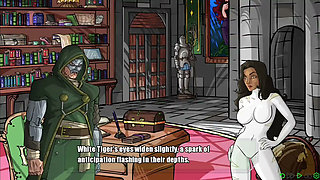 Doom stretches Angela's tight asshole with his huge monster cock - doomination gameplay