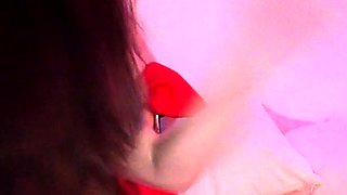 Close up cock jerking solo