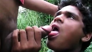 Cute boy confesses his love for cock and cum in the outdoors