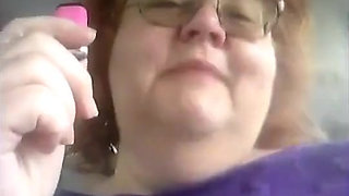 Naughty Nurse Vicki Vapes in Her Car After