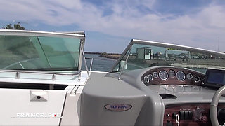 Boat Day for a Swinger Couple with a Man Banging a Young Stunning Blonde While His Wife Is Watching