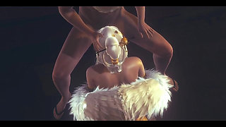 Genshin Impact Hentai - Ningguang Blowjob and Cunnilingus Uncensored - Japanese Asian Manga Anime Game Porn