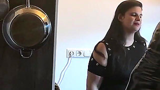Kinky Kitchen Encounter: Fetish Babe Dominates Her Friend