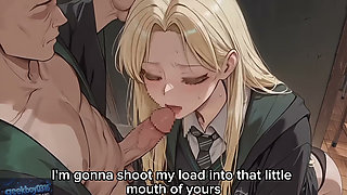 Malfoid(Malfoy) sex with man. Hogwarts. hentai AI video