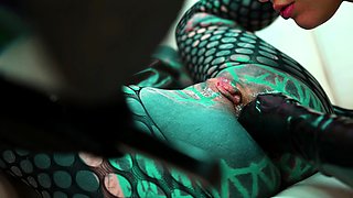 Wild Goth Latex Lesbian Fisting, Squirting,Anal Gapes