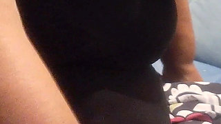 POV Goddess Bee's Huge Tits Footjob and Handjob