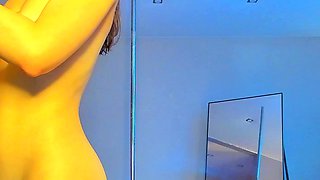 Very Hot Amateur French Teen couple tit fuck on Webcam