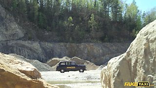 Faux taxi - hard aggressive outdoor sex gangbang with Eden Ivy, Rebecca Volpetti, woman group and Jennifer Mendez