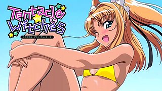 Horny tentacle mo,ster fucks a hot brunette