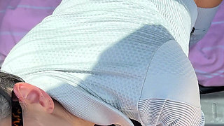 Mornign Fit in Public Finished with Quickie Fuck in Car Trunk