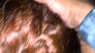 Erotic amateur girl giving blowjob and titjob in POV