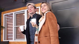 Brunette Anika Now enjoys passionate sex with her guy