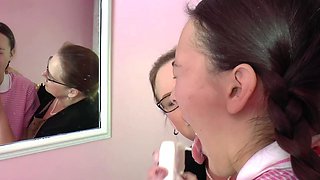 Femdom fetish spanking smothering humiliation