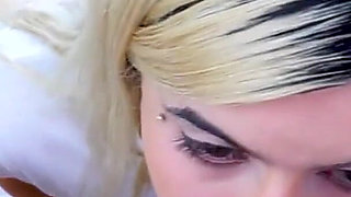 18 year old amateur teen Ivonna Winter no hands cum swallow blowjbo