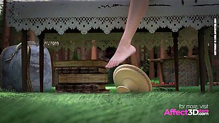 Down The Rabbit's Slot - THREE DIMENSIONAL Hermaphroditism Cartoon