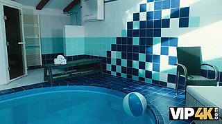 Vip4k. sex in the pool is the finest way to handsome down