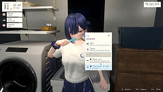 Hentai Game - Gyarus Night Over to My Apartment - Foursome Hentai Scenes