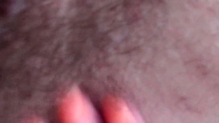 Changing a Sponge Close-up of a Hairy Pussy