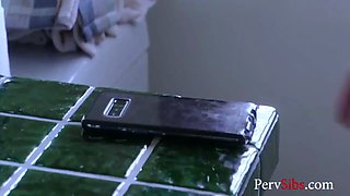 Blond pays off debt by fucking- Chloe Cherry