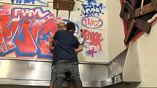 Urinal Stroke Sparks Filthy Floor Ride