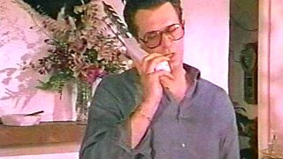 Beautiful Brunette Big Boobs Rides Fake Cock