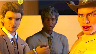 Threesome 3D animation with Misskitty2k in an aquarium setting