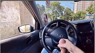 Risky Masturbation For A Hot Girl Who Was Looking At Me From The Bus Stop!