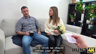 Hot GF Amalia Davis Blindfolds BF & Sucks Stranger's Big Cock - Cuckold POV Sex