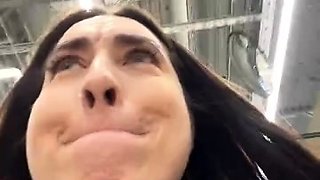 Russian Stripchat camwhores in public